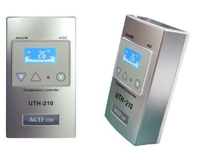 Терморегулятор для теплого пола UTH-210 сенсорный накладной (4КВ)