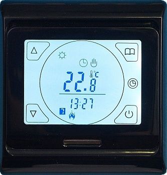 Терморегулятор E 91.716 (16А) черный