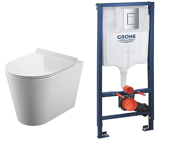Инсталляция GROHE Rapid SL + унитаз KOLLER POOL ORION (38772001+OR-0515-RQ3)