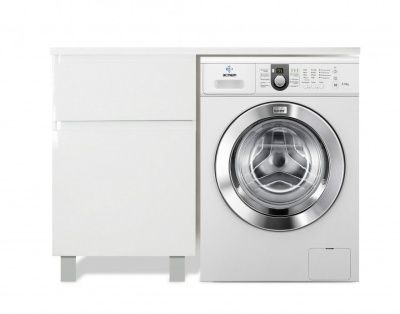 Комплект мебели Dallas Luxe 1100х482 левосторонний напольный 2 ящика (ШхГхВ) 448х476х860				