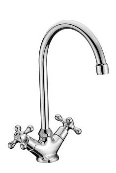 Смеситель для кухни Lemark Standard LM2105C, двухвентильный