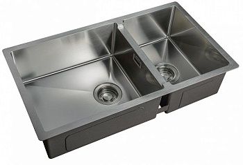 Мойка кухонная ZORG LIGHT ZL R 780-2-440, доп. чаша (26х39 см), оборачиваемая