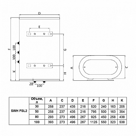 Водонагреватель Timberk SWH FSL2 50 HE
