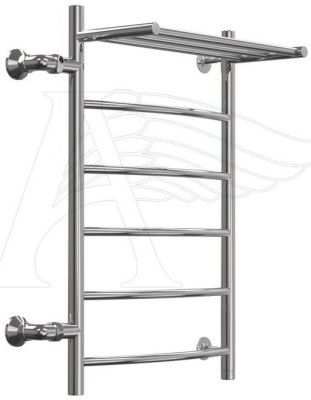 Полотенцесушитель водяной Классик 2 с полочкой 50*100 (7), 1", левый (06998)