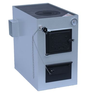 Котел отопительный Сибирь КВО 12 стальной (дымоход слева)