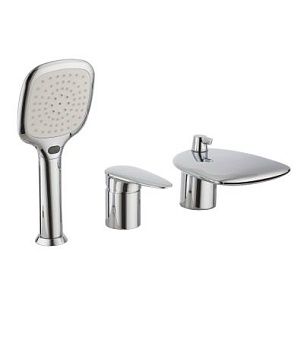 Смеситель на борт ванны Lemark Status LM4445С (3 отверстия)