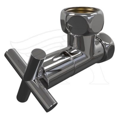 Вентиль угловой 1*3/4 г/г, крест латунь (комплект 2 шт)