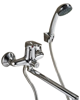 Смеситель для ванны AquaDV 800-354/353/351 с душевой лейкой