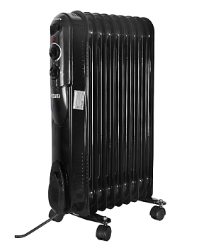 Радиатор масляный Ресанта ОМПТ- 9НЧ (2 кВт), черный