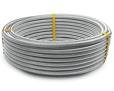 Труба гофрированная из нержавеющей стали 15А неотожженная (50 м/бухта)