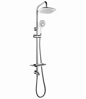 Душевой гарнитур для встраиваемого смесителя Lemark LM8808C, лейка "Троп. дождь" 