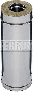 Дымоход термо 0,5м (430/0,8мм + нерж.) Ф200х280, Ferrum (fd02.200N.5.FF)