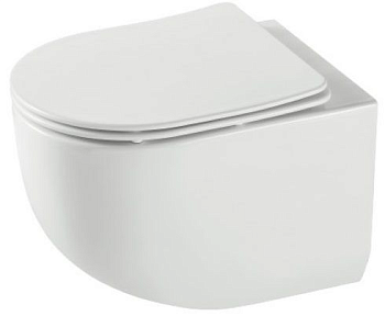 Унитаз подвесной ZILI DO ZS-092E-UQ3 СЛЕЙПНИР б.ободка TORNADO, гор вып, дюропласт 495х360х370 мм