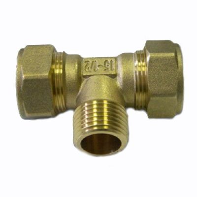 Тройник нерж TM15*1/2 Lavita (10 шт/уп)