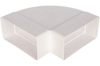 Колено горизонтальное Era пластик 90 гр, 120х60 612КГП