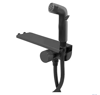 Смеситель с гигиеническим душем Esko "Bangkok Black" скрытого монтажа арт. SMHBGB