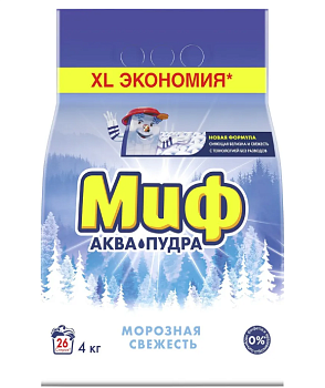 Стиральный порошок Миф автомат. Морозная свежесть (4 кг)