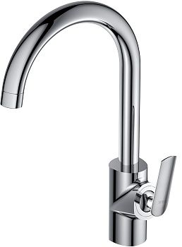 Смеситель для кухни D&K Venice.Gondola DA1022441 высокий, хром***