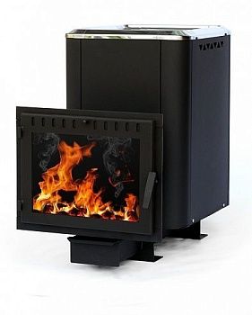 Печь банная Сибирь 24 панорамное стекло конвекционная