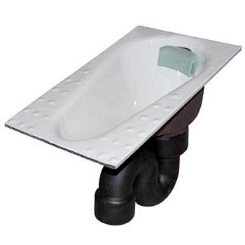 Чаша Генуя чугунная в комплекте с сифоном и рассекателем