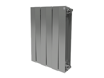 Радиатор биметаллический Royal Thermo PianoForte 500 (4 сек) серебристый Silver Satin
