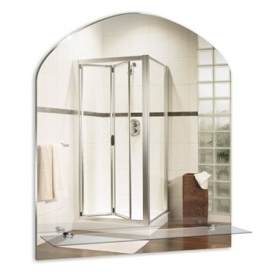 Зеркало для ванной MIXLINE "Арка" 500*580 с полкой (525475)