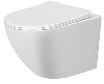 Унитаз подвесной ZILI DO MGZ(Y)-3102 (3105T) ФОРСЕТИ б.ободка TORNADO, гор вып, дюр 482х360х360 мм