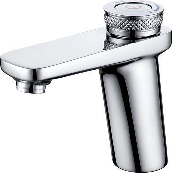 Смеситель для раковины D&K Bayern.Alfeld DA1482101 кнопочный, хром