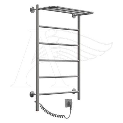 Полотенцесушитель электрический Лесенка (полка) 50*60 кнопка слева (12256)
