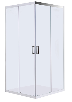 Напольное душевое ограждение GF-139S 900х900 Прозрачное стекло 6мм серебристый профиль,