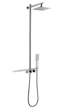 Душевой гарнитур со смесителем Lemark Tropic LM7001C, хром