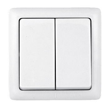 Выключатель 2-клавишный, накладной VA56-232I-B Хит, Schneider Electric