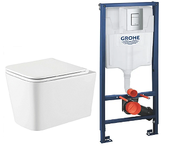 Инсталляция GROHE Rapid SL + унитаз KOLLER POOL KVADRO (38772001+KR-0530-RQ)