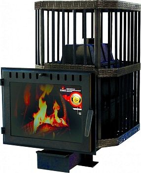 Печь банная Сибирь 24 панорамное стекло 