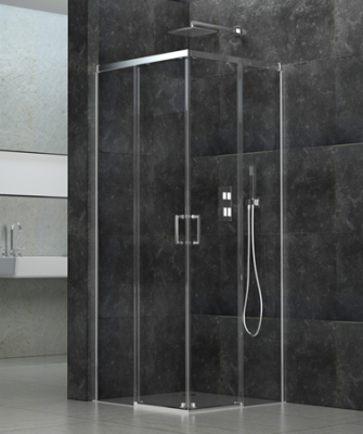Душевое ограждение Golden Frog Y105, без поддона, прозрачные стекла 6мм, 1000*1000*2000