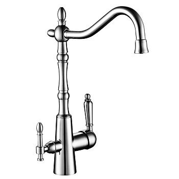 Смеситель д/кухни Rossinka Z35-33 одноручный подключ к фильтру с питьев водой