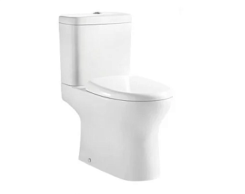 Унитаз-безободковый, вып 90 гр., MFZ-13D White (белый) 645х380х760,