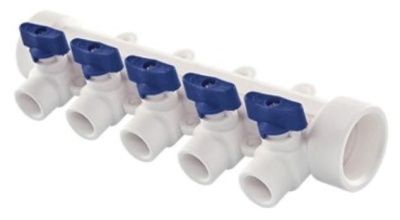 Коллектор полипроп. с отсечн кранами S40*5 Valtec