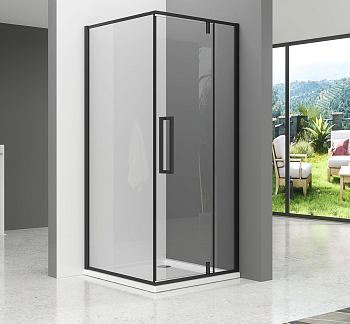 Душевое ограждение ZILI DO C3031(01)-90 ЛОВИ 900х900х1900мм 6мм распашное б.поддон универсальное