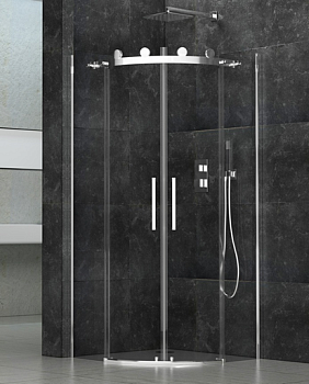 Душевой угол Golden Frog  Y90  Без поддона, большие ролики, прозрачные стекла 6мм, 900*900*2000,