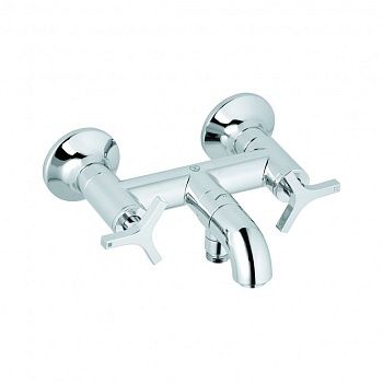 Смеситель KLUDI NOVA FONTE Déco 205400539 для ванны с изливом с подключением шланга