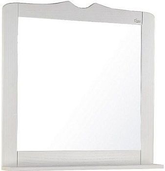 Зеркало Сен-Луи 80.00, шпон белое дерево, 800х15х810, (без светильника)