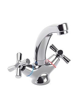 Смеситель для раковины SWES RESTA  2RKEC2, буксовый (0935)