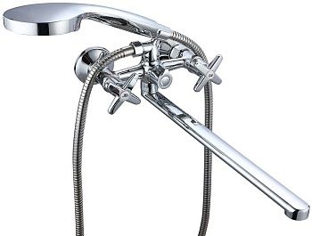 Смеситель для ванны VODA ECO "Star", изл. 350 мм, с акс, арт. STR31