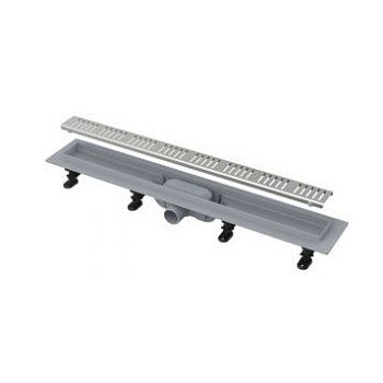 Желоб водоотводящий Alcaplast APZ10 Simple L750мм, пластик, реш.-нерж.сталь