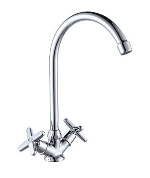 Смеситель для кухни VODA ECO "Star", поворотный излив,  арт. STR519