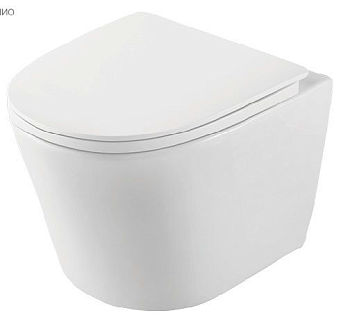 Унитаз подвесной ZILI DO MGZ-66 СОЛОМОН  б.ободка TORNADO, гор вып, дюропласт 485х360х360 мм