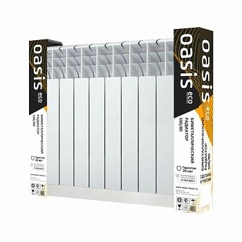 Радиатор биметаллический OASIS ECO 500-80 - 10 секций